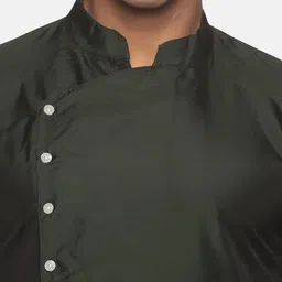 Sethukrishna Mandarin Collar Front Slit Straight Kurta image 2