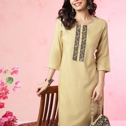 Anouk Woven Neck Design Kurta-picture-10