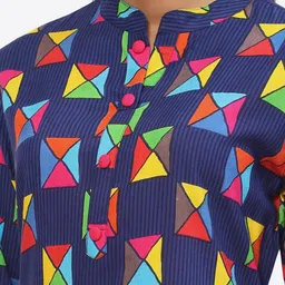 Kurti's by Menka Geometric Printed Kurta image 2