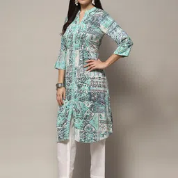 Biba Abstract Printed Straight Kurta image 5