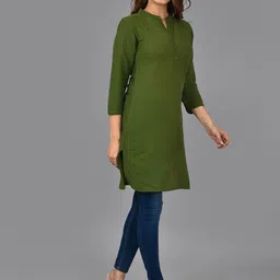 KALINI Mandarin Collar Pathani Kurta image 3