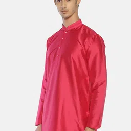TATTVA Long Sleeves Mandarin Collar Thread Work Kurta image 2