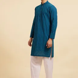Diwas by Manyavar Men Thread Work Kurta image 5