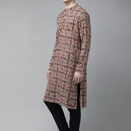See Designs Men Ethnic Motif Printed Cotton Kurta image 3