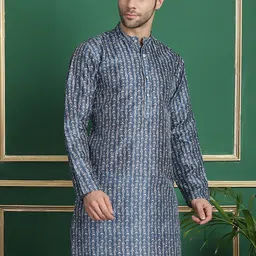 Anouk Geometric Embroidered Anarkali Kurta image 3