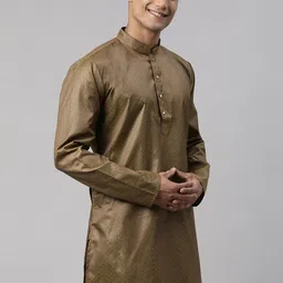 TATTVA Men Patchwork Kurta image 4