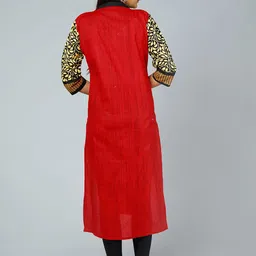 Jevi Prints Ethnic Motifs Printed Cotton Straight Kurta image 5