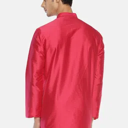 TATTVA Long Sleeves Mandarin Collar Thread Work Kurta image 4