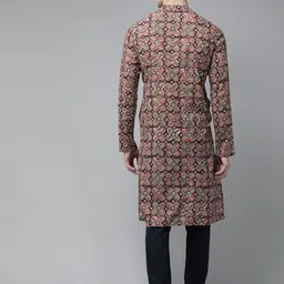 See Designs Men Ethnic Motif Printed Cotton Kurta image 2