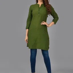 KALINI Mandarin Collar Pathani Kurta image 5