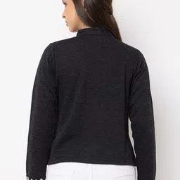 KEIKO Mandarin Collar Acrylic Ethnic Jacket image 5