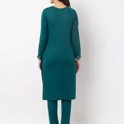 KEIKO Ethnic Motifs Printed Round Neck Acrylic Kurta image 5