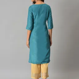 AURELIA Floral Printed Straight Kurta image 3