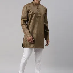 TATTVA Men Patchwork Kurta image 2