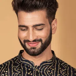 KISAH Bandhani Printed Mandarin Collar Kurta With Dhoti Pants image 2