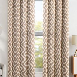 URBAN SPACE Brown Black Out Door Curtain-picture-0