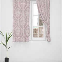 Just Home Summer 2023 Purple 2 Pcs Ethnic Motifs Jacquard Room Darkening Window Curtains-picture-41