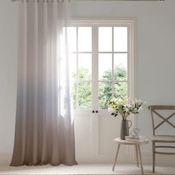 DDecor Blue & Pink Sheer Long Door Curtain-picture-47