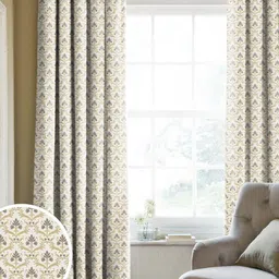 CASABLEU Brown Set of 2 Geometric Long Door Curtain-picture-14