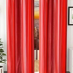 Shopgallery Pink 2 Pieces Room Darkening Long Door Curtains-image-44