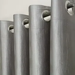 THE CONVERSION Grey 2 Pieces Long Door Curtains image 3