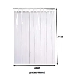 Kuber Industries Transparent Sheer PVC AC Door Curtain image 5