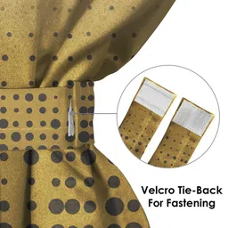 Story@home Grey & Brown Black Out Window Curtain image 5