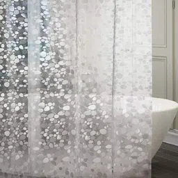 Kuber Industries Transparent PVC Shower Curtain image 4
