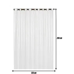 Kuber Industries Transparent PVC Shower Curtain image 3