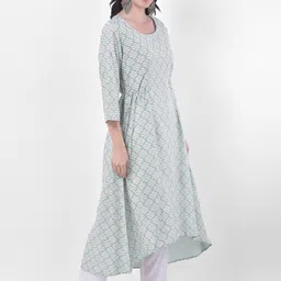 Span Ethnic Motifs Printed Pure Cotton Kurta image 3