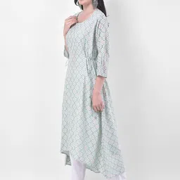 Span Ethnic Motifs Printed Pure Cotton Kurta image 4