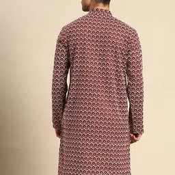 Anouk Ethnic Motifs Embroidered Mandarin Collar Kurta image 4