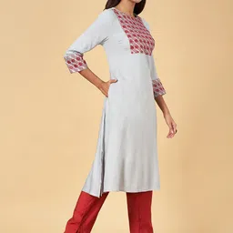YU by Pantaloons Ethnic Motifs Yoke Design Mirror Work Kurta image 5