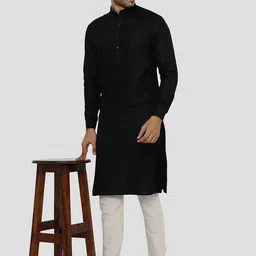 Modi Kurta Men Black Kurtas image 5