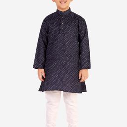 Pro-Ethic STYLE DEVELOPER Boys Printed Pure Cotton Kurta with Pyjama-picture-44