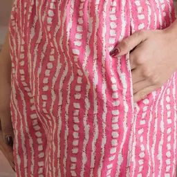 RangDeep Floral Printed Pure Cotton Straight Kurta With Trousers & Dupatta image 3