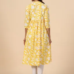 CRAFIQA Floral Printed Floral Maternity A-Line Kurta image 3