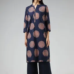 KALINI Women Geometric Printed Kurta image 1