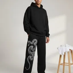 xpecto style Men Solid Black Track Pants-picture-22