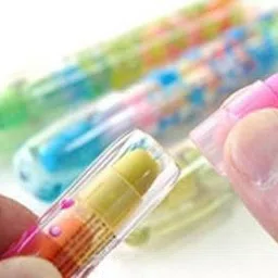 shoptalk Rocket Pushup Tall Multicolor Set of 2 Non-Toxic Eraser image 2