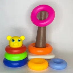 tosofy Educational Teddy Stacking Ring Big (7 Rings). image 5