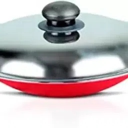 bluline Common Non-Stick Aluminium Appachatti with Stainless Steel lid Appachatty with Lid 1 L capacity 20 cm diameter-picture-15