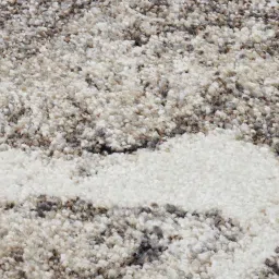 obsessions Polypropylene Abstract Machine Made Carpet, 5 x 7 feet, Grey Cream image 3