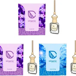 airganic Aroma Swing Combo Offer: Lavender - Pack 2 & Snow Smog Car Freshener Diffuser-picture-20