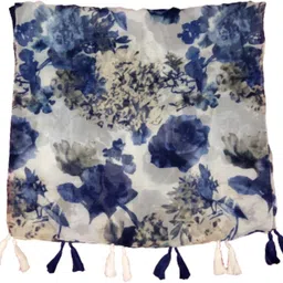 xmsfashion Printed Chiffon Women Multicolor Scarf, Stole, Fancy Scarf image 3