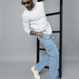 denim look Men Cargos image 5