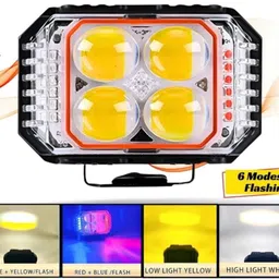 bikebloom LED Fog Lamp Unit for KTM, Honda, TVS, Royal Enfield, Hero Universal For Car image 1