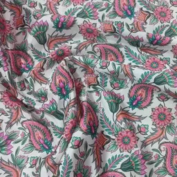 Unstitched Satin Multi-purpose Fabric Printed, Self Design-image-4
