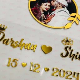 new print creations Couple Thumb Gift + Photo| Wedding Thumb Impression | Customized image 3