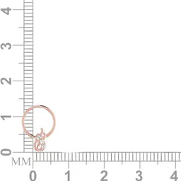 avsar Asha 18kt Diamond Rose Gold Nose Wire image 4